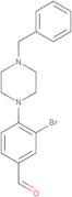 4-(4-Benzyl-1-piperazino)-3-bromo-benzaldehyde