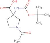 1-Acetyl-3-{[(tert-butoxy)carbonyl]amino}pyrrolidine-3-carboxylic acid
