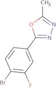 2-(4-Bromo-3-fluorophenyl)-5-methyl-1,3,4-oxadiazole