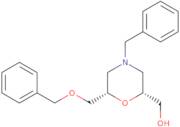 ((2R,6S)-4-benzyl-6-(benzyloxymethyl)morpholin-2-yl)methanol