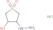 3-Hydrazinyl-4-hydroxytetrahydrothiophene 1,1-dioxide hydrochloride