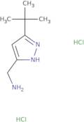 [(5-tert-Butyl-1H-pyrazol-3-yl)methyl]aminedihydrochloride