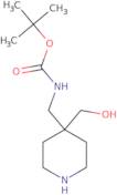 tert-Butyl ((4-(hydroxymethyl)piperidin-4-yl)methyl)carbamate