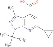 1-tert-Butyl-6-cyclopropyl-3-methyl-1H-pyrazolo[3,4-b]pyridine-4-carboxylic acid