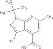 1-tert-Butyl-3,6-dimethyl-1H-pyrazolo[3,4-b]pyridine-4-carboxylic acid