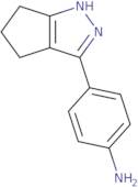 4-{1H,4H,5H,6H-Cyclopenta[C]pyrazol-3-yl}aniline