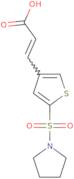 (2E)-3-[5-(Pyrrolidine-1-sulfonyl)thiophen-3-yl]prop-2-enoic acid