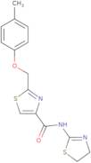 N-(4,5-Dihydro-1,3-thiazol-2-yl)-2-(4-methylphenoxymethyl)-1,3-thiazole-4-carboxamide