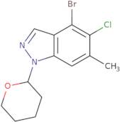 4-Bromo-5-chloro-6-methyl-1-tetrahydropyran-2-yl-indazole