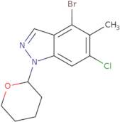 4-Bromo-6-chloro-5-methyl-1-tetrahydropyran-2-yl-indazole