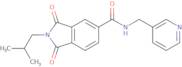 2-(2-Methylpropyl)-1,3-dioxo-N-[(pyridin-3-yl)methyl]-2,3-dihydro-1H-isoindole-5-carboxamide