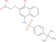 2-((4-((4-(tert-Butyl)phenyl)sulfonamido)-1-hydroxynaphthalen-2-yl)thio)acetic acid