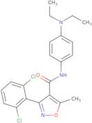 (3-(2,6-dichlorophenyl)-5-methylisoxazol-4-yl)-N-(4-(diethylamino)phenyl)formamide