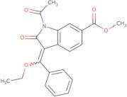 (3E)-1-Acetyl-3-(ethoxyphenylmethylene)-2,3-dihydro-2-oxo-1H-indole-6-carboxylic acid methyl ester