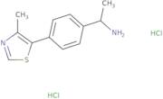 (1S)-1-[4-(4-Methyl-1,3-thiazol-5-yl)phenyl]ethan-1-amine dihydrochloride