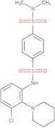 1-N-(3-Chloro-2-piperidin-1-ylphenyl)-4-N,4-N-dimethylbenzene-1,4-disulfonamide