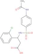 3-(2-Chlorophenyl)-3-(4-acetamidobenzenesulfonamido)propanoic acid