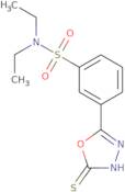 N,N-Diethyl-3-(5-sulfanyl-1,3,4-oxadiazol-2-yl)benzene-1-sulfonamide