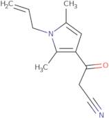 3-[2,5-Dimethyl-1-(prop-2-en-1-yl)-1H-pyrrol-3-yl]-3-oxopropanenitrile