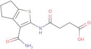 3-({3-Carbamoyl-4H,5H,6H-cyclopenta[b]thiophen-2-yl}carbamoyl)propanoic acid