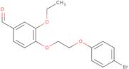 4-[2-(4-Bromophenoxy)ethoxy]-3-ethoxybenzaldehyde