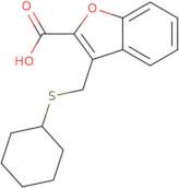 3-[(Cyclohexylsulfanyl)methyl]-1-benzofuran-2-carboxylic acid