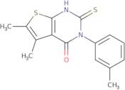 5,6-Dimethyl-3-(3-methylphenyl)-2-sulfanyl-3H,4H-thieno[2,3-d]pyrimidin-4-one