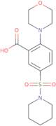 2-(Morpholin-4-yl)-5-(piperidine-1-sulfonyl)benzoic acid