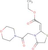[3-(2-Morpholin-4-yl-2-oxo-ethyl)-4-oxo-thiazolidin-2-ylidene]-acetic acid ethyl ester