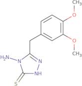 4-Amino-5-[(3,4-dimethoxyphenyl)methyl]-4H-1,2,4-triazole-3-thiol