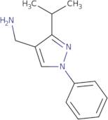 [1-Phenyl-3-(propan-2-yl)-1H-pyrazol-4-yl]methanamine