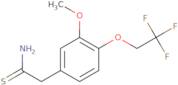 2-[3-Methoxy-4-(2,2,2-trifluoroethoxy)phenyl]ethanethioamide