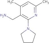 [4,6-Dimethyl-2-(pyrrolidin-1-yl)pyridin-3-yl]methanamine