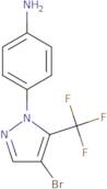 4-[4-Bromo-5-(trifluoromethyl)-1H-pyrazol-1-yl]aniline