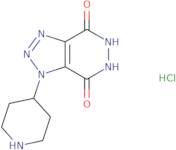 1-(Piperidin-4-yl)-1H,4H,5H,6H,7H-[1,2,3]triazolo[4,5-d]pyridazine-4,7-dione hydrochloride