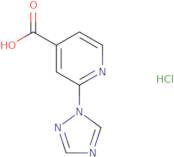 2-(1H-1,2,4-Triazol-1-yl)pyridine-4-carboxylic acid hydrochloride