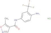 N-[4-Amino-3-(trifluoromethyl)phenyl]-5-methyl-1,2-oxazole-4-carboxamide hydrochloride