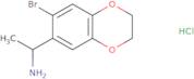 1-(7-Bromo-2,3-dihydro-1,4-benzodioxin-6-yl)ethan-1-amine hydrochloride