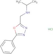 [(5-Phenyl-1,3,4-oxadiazol-2-yl)methyl](propan-2-yl)amine hydrochloride