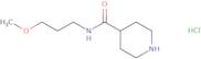 N-(3-Methoxypropyl)piperidine-4-carboxamide hydrochloride