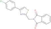 2-{[4-(4-Chlorophenyl)-1,3-thiazol-2-yl]methyl}-2,3-dihydro-1H-isoindole-1,3-dione