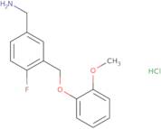 [4-Fluoro-3-(2-methoxyphenoxymethyl)phenyl]methanamine hydrochloride