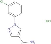 [1-(3-Chlorophenyl)-1H-pyrazol-4-yl]methanamine hydrochloride