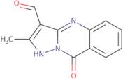 2-Methyl-9-oxo-4H,9H-pyrazolo[3,2-b]quinazoline-3-carbaldehyde