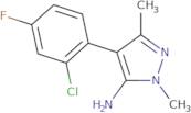 4-(2-Chloro-4-fluorophenyl)-1,3-dimethyl-1H-pyrazol-5-amine
