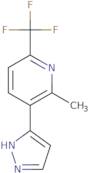 2-Methyl-3-(1H-pyrazol-5-yl)-6-(trifluoromethyl)pyridine