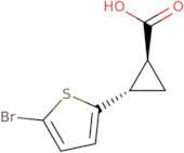 trans-2-(5-Bromothiophen-2-yl)cyclopropane-1-carboxylic acid