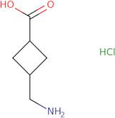 3-(aminomethyl)cyclobutane-1-carboxylic acid hydrochloride