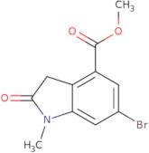 Methyl 6-bromo-1-methyl-2-oxo-2,3-dihydro-1H-indole-4-carboxylate