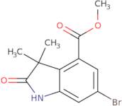 methyl 6bromo3,3dimethyl2oxo2,3dihydro1hindole4carboxylate